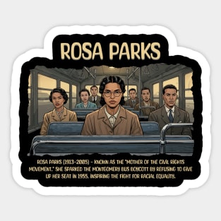 Rosa Parks, Black History, Black Woman Sticker